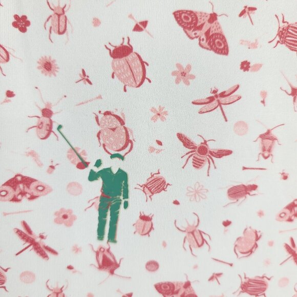 William Murray Shirt Mens Large Multi Bugs Print S/S Golf Polo - Picture 6 of 8